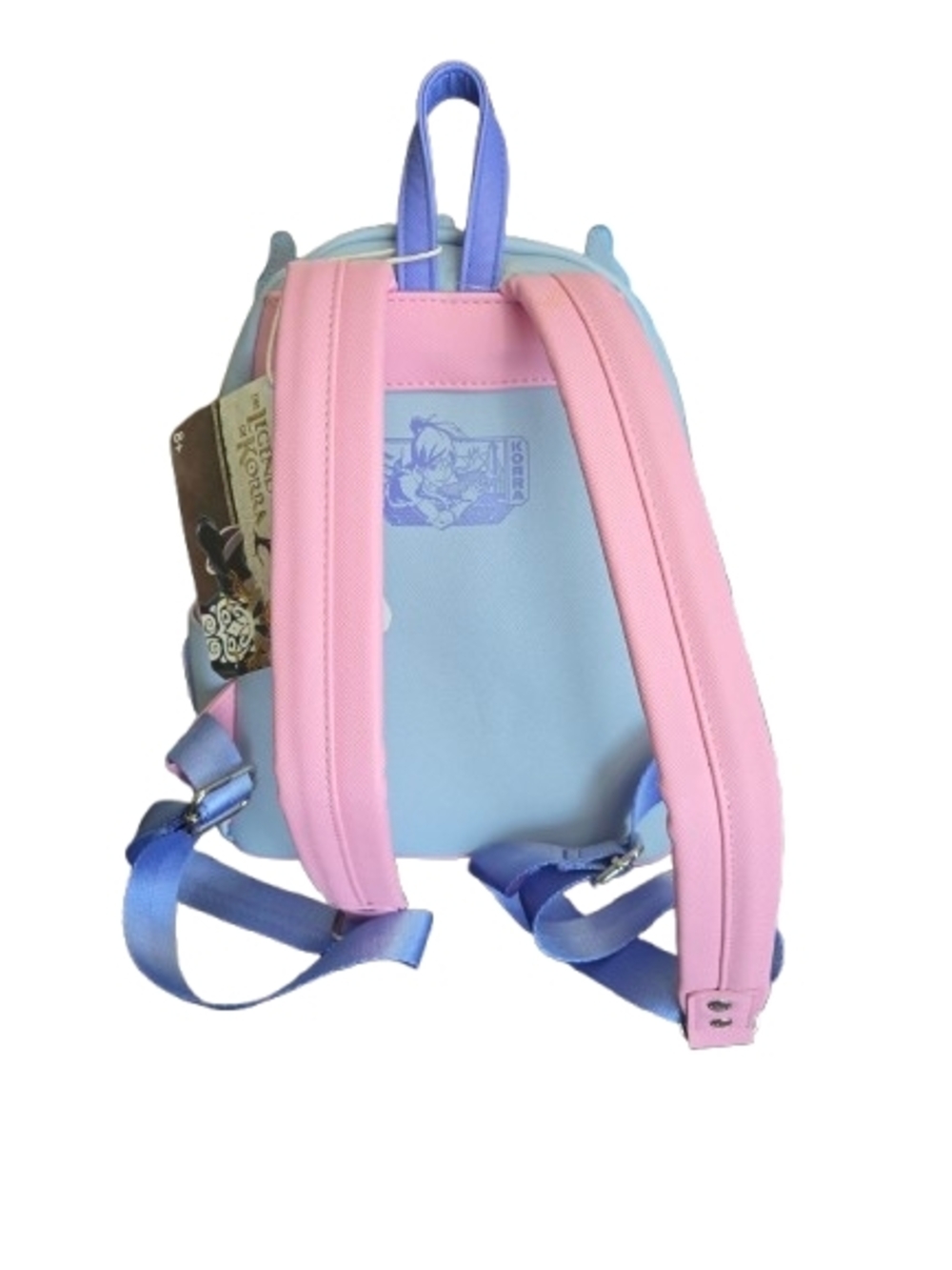 Loungefly: Legend of Korra- Team Korra Mini Backpack - Pastel Pink & Light Blue - Picture 3 of 5